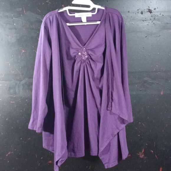 chelsea studio Tops - Long sleeve purple shirt